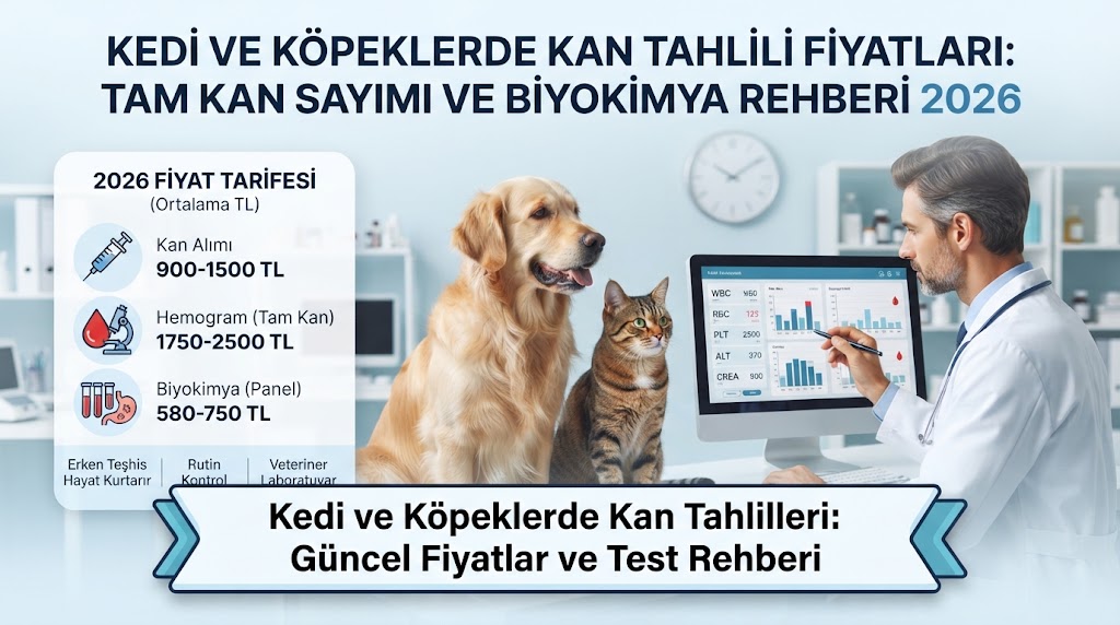 Kedi ve Köpek Kan Tahlili Fiyatları 2026